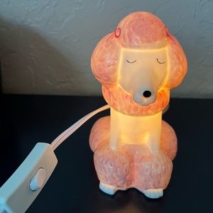 Pink poodle nightlight.  Gently used